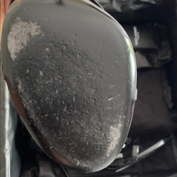 YSL CASSANDRA SANDALS IN PATENT LEATHER WITH BLACK MONOGRAM - Picture 3 of 4